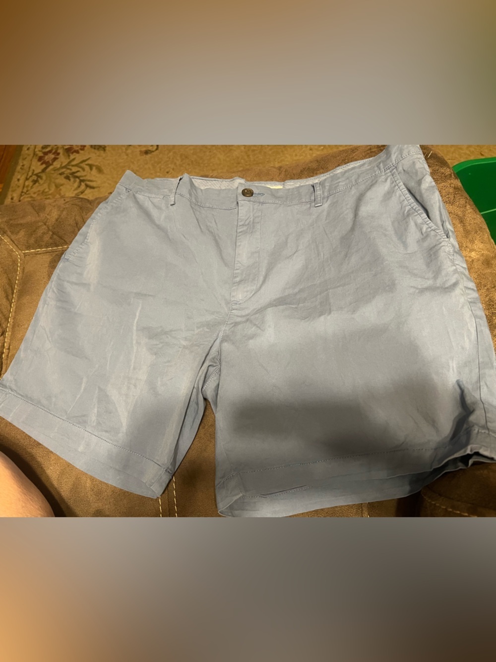Goodthreads Light Blue Flat-Front Men's Shorts